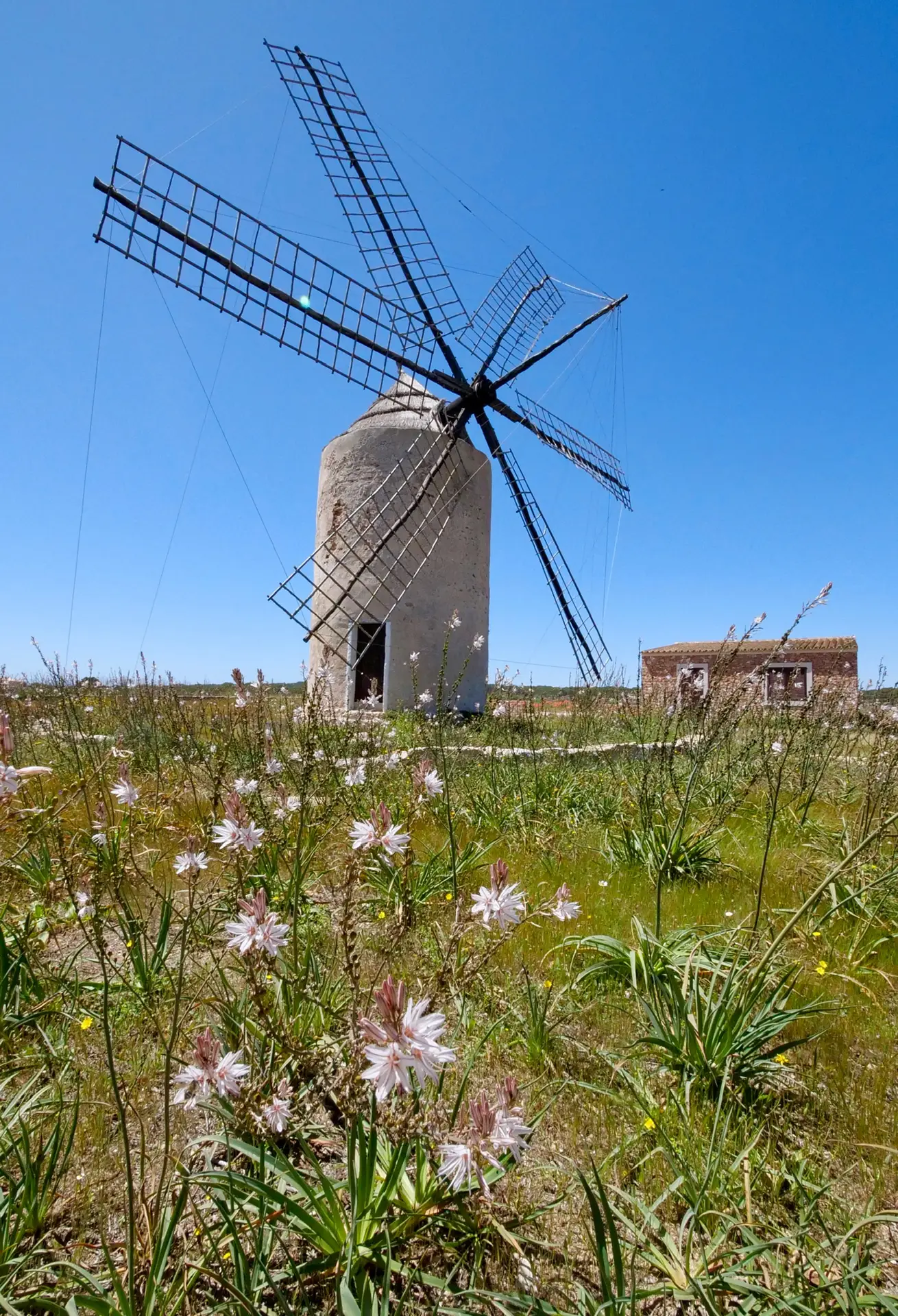 'Molí Vell de La Mola' ancient windmill in Formentera